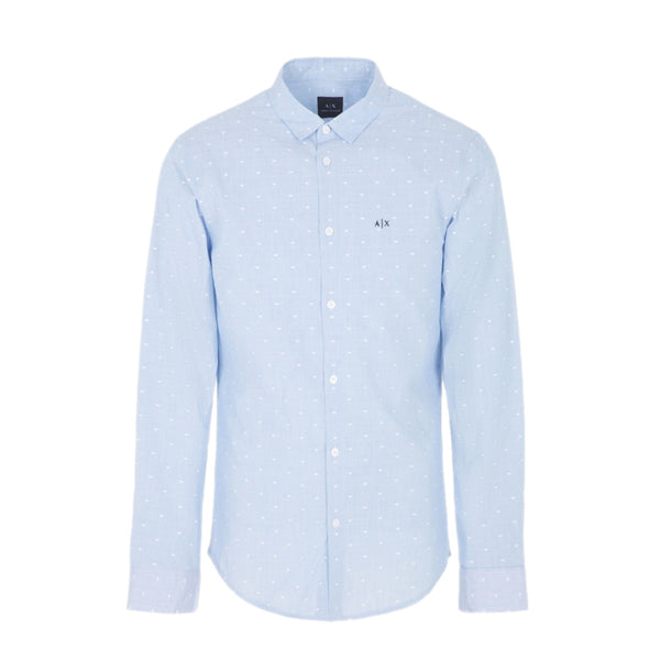 Armani Exchange LS Dot Shirt 51AL Blue
