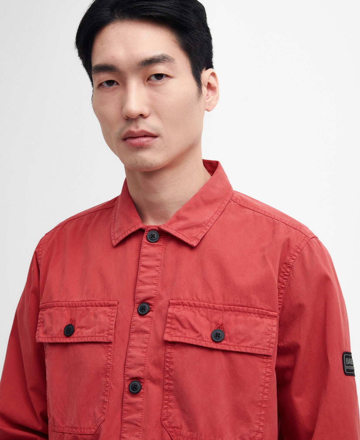 Barbour International Adey Overshirt RE45 Mineral Red