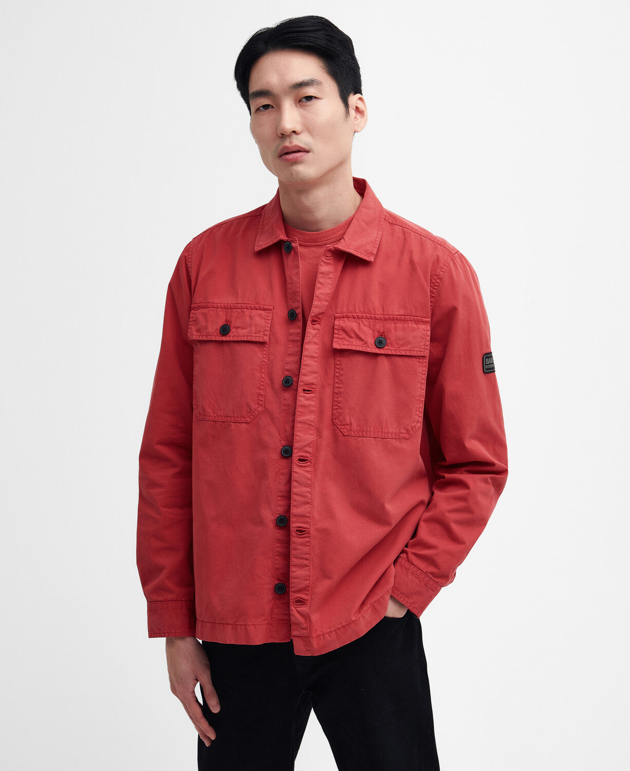 Barbour International Adey Overshirt RE45 Mineral Red