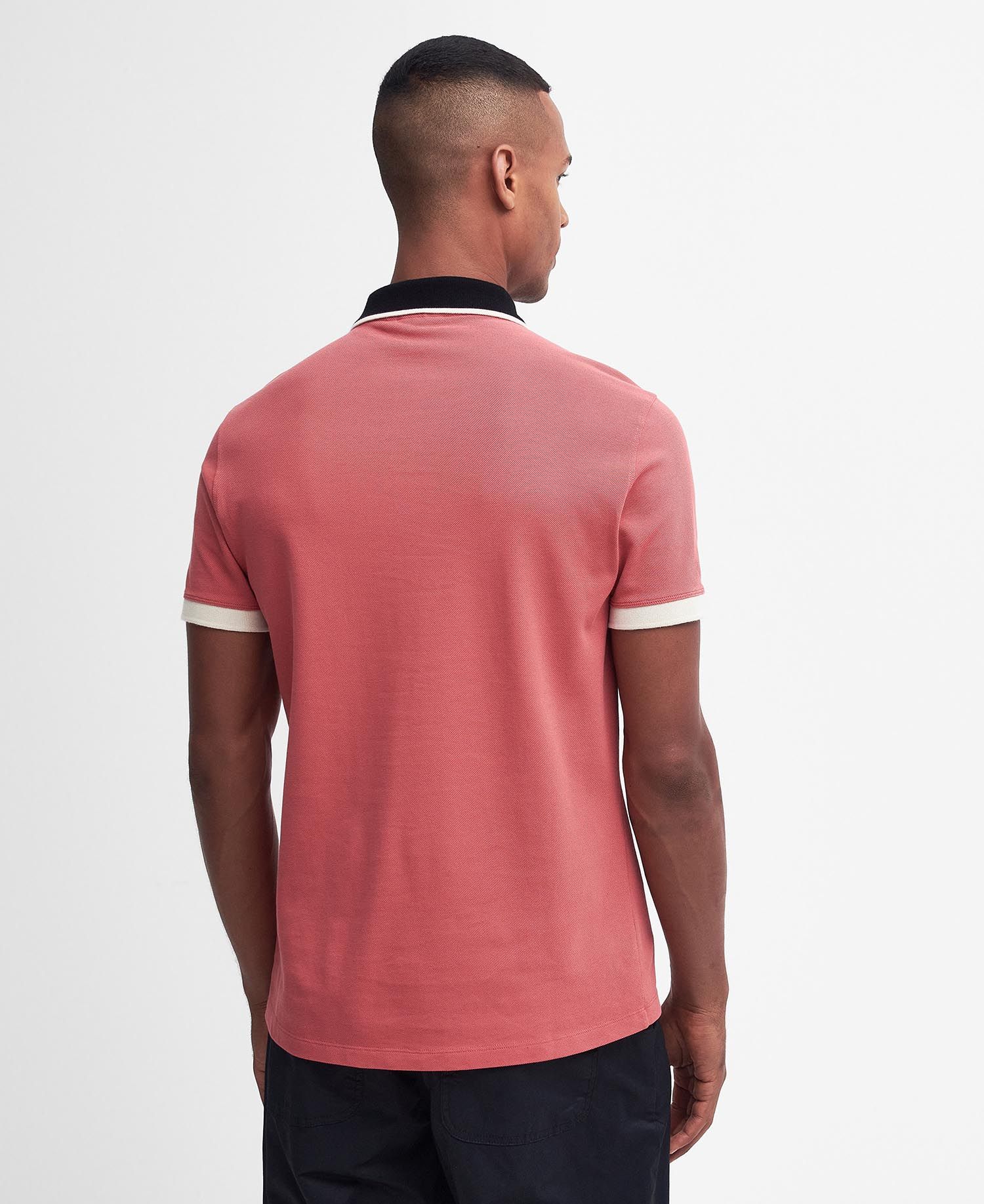 Barbour International Howall Polo Shirt RE45 Mineral Red