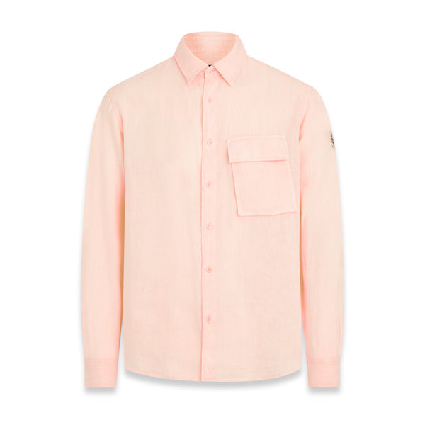 Belstaff Scale Linen Shirt Peach