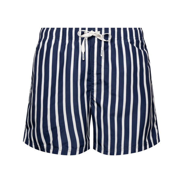 Eton Striped Swimming Shorts 27 Navy