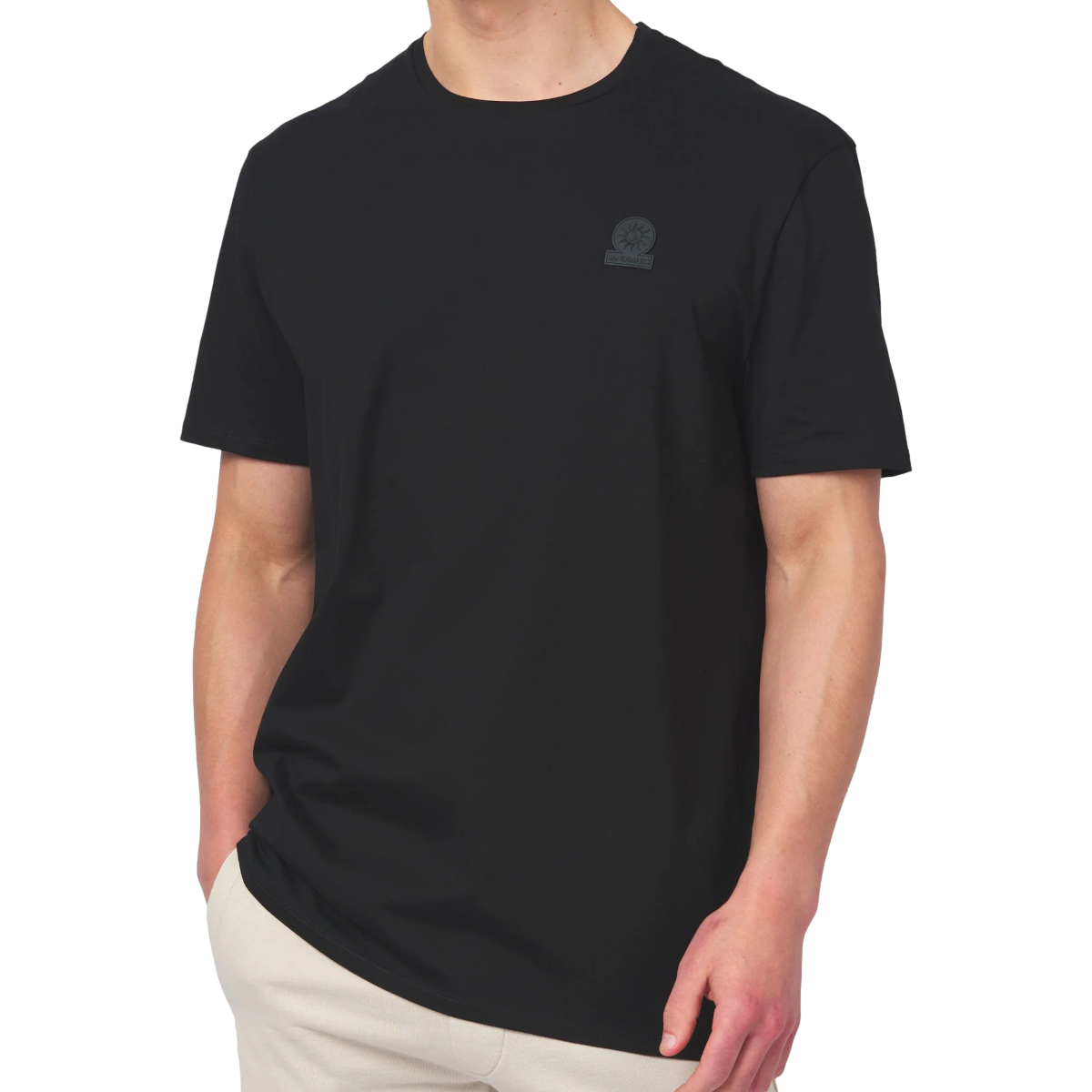 Sandbanks Rubber Badge Logo T-Shirt Black