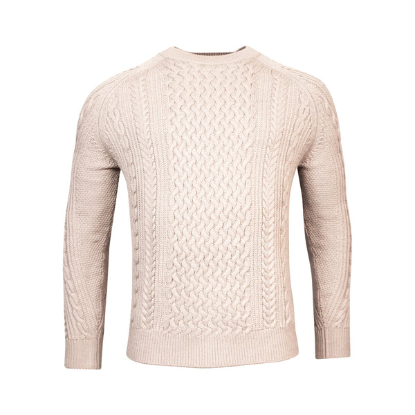 Thomas Maine Cable Knit 82 Beige