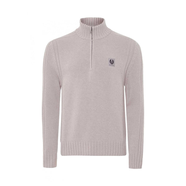 Belstaff Watch Quarter Zip Jumper Cement Grey