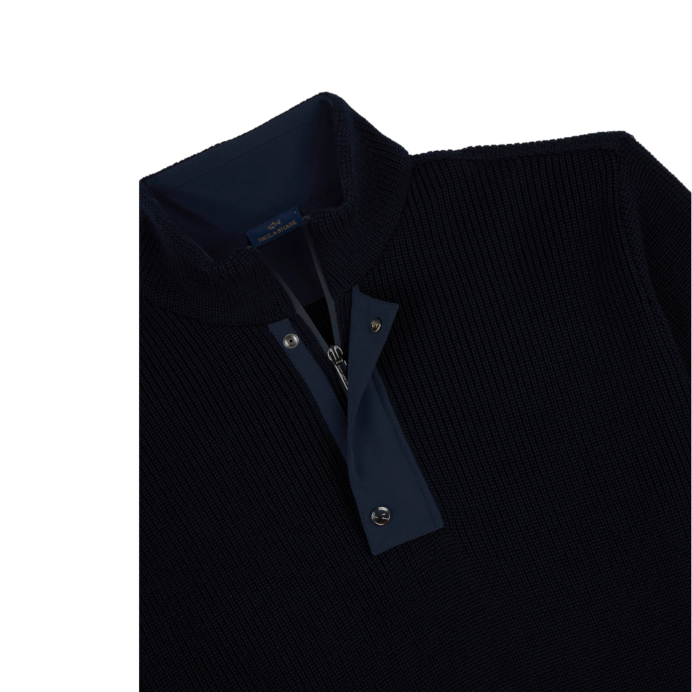 Paul & Shark Maglia Half Zip Sweater 050 Navy