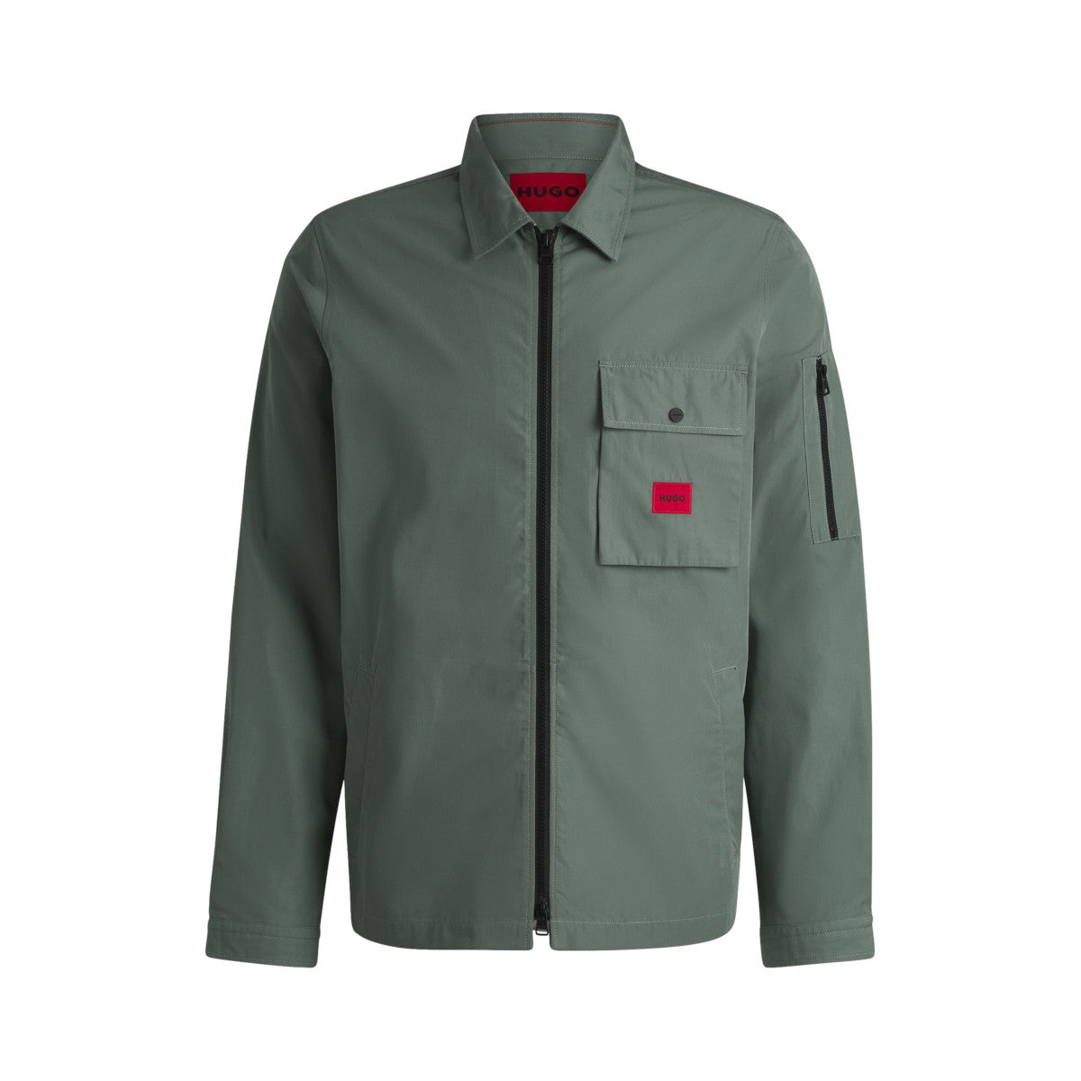 HUGO Emmond Overshirt A2-24 343  Open Green