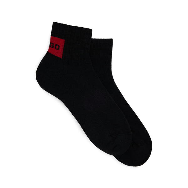 HUGO 2P SH RIB LABEL CC Socks A1-24 001 Black