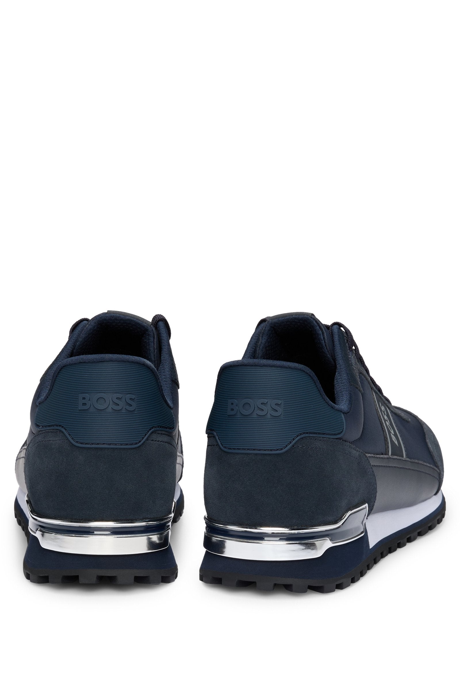 BOSS Black Parker-L_Runn_rsmx Trainers 402 Dk Blue