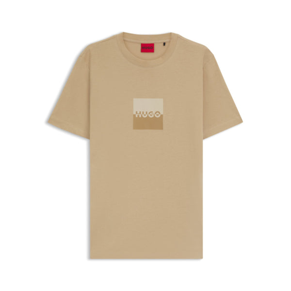 HUGO Dusplit T-Shirt 269 Medium Beige