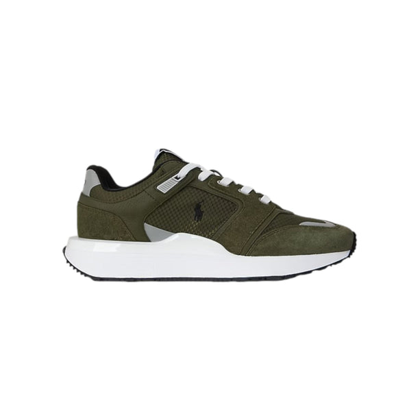 Polo Ralph Lauren TRN 89 PP V2 Suede Panelled Trainers 003 Olive