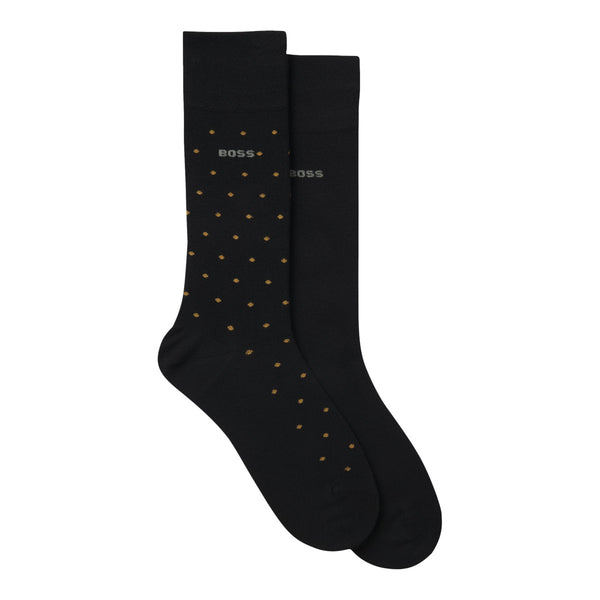BOSS Black 2PRS MiniDot VIBambo Socks 001 Black