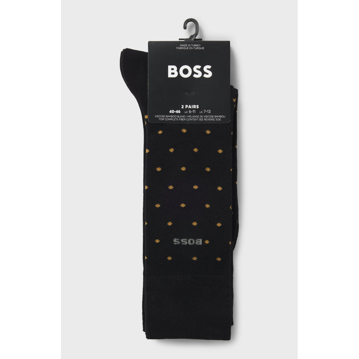 BOSS Black 2PRS MiniDot VIBambo Socks 001 Black