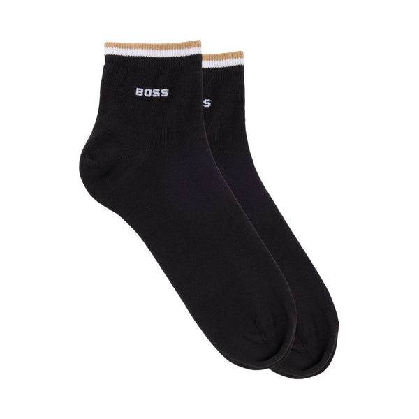 BOSS Black 2P SH Stripe CC Socks 001 Black