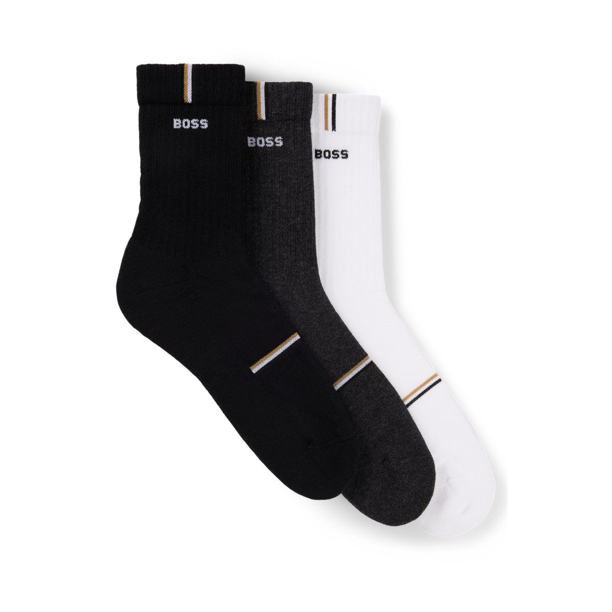 BOSS Black 3P QS Rib Design CC Socks 960 Misc