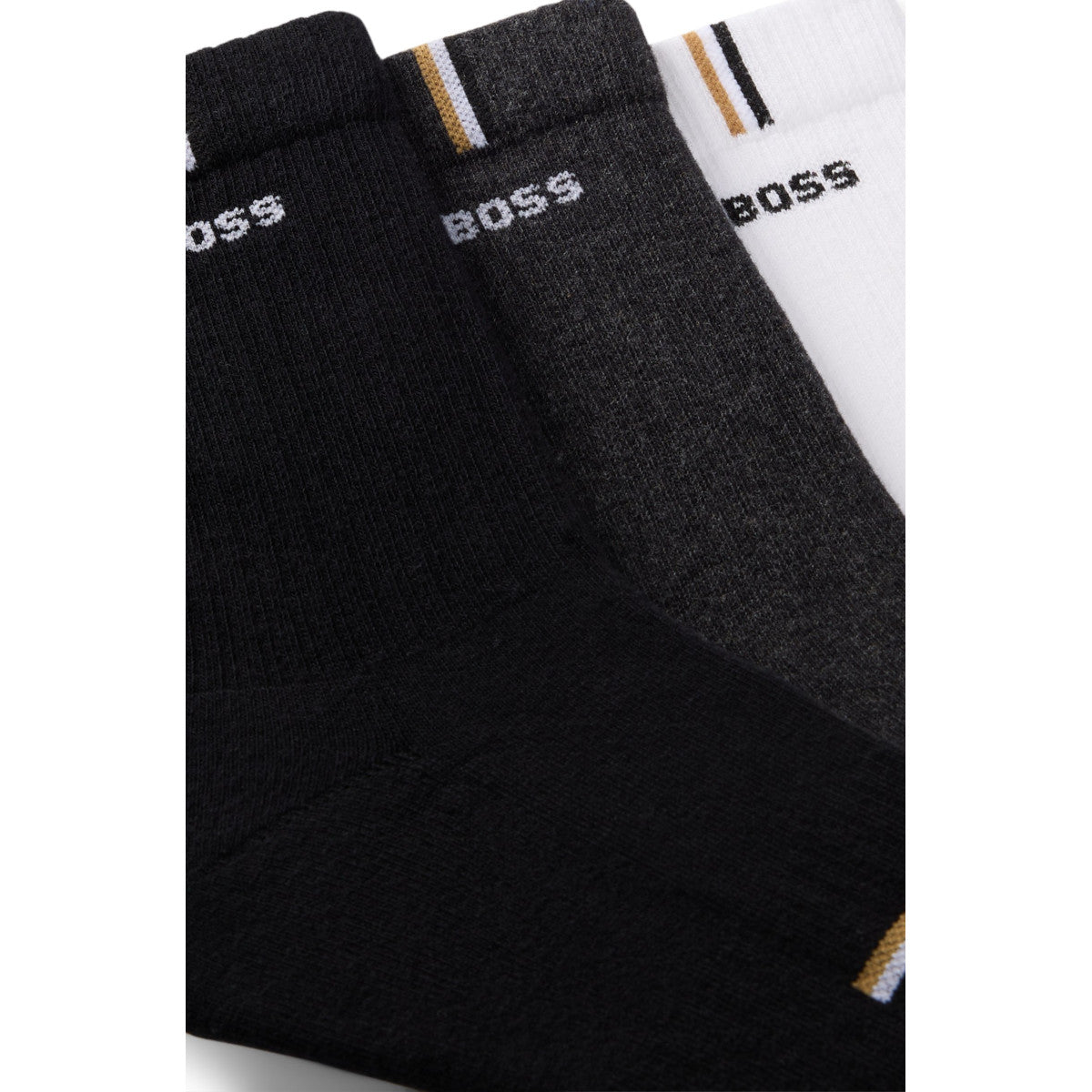 BOSS Black 3P QS Rib Design CC Socks 960 Misc