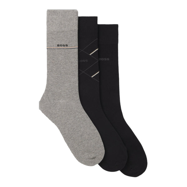 BOSS Black 3PRS Giftset Icon CC Socks 001 Black