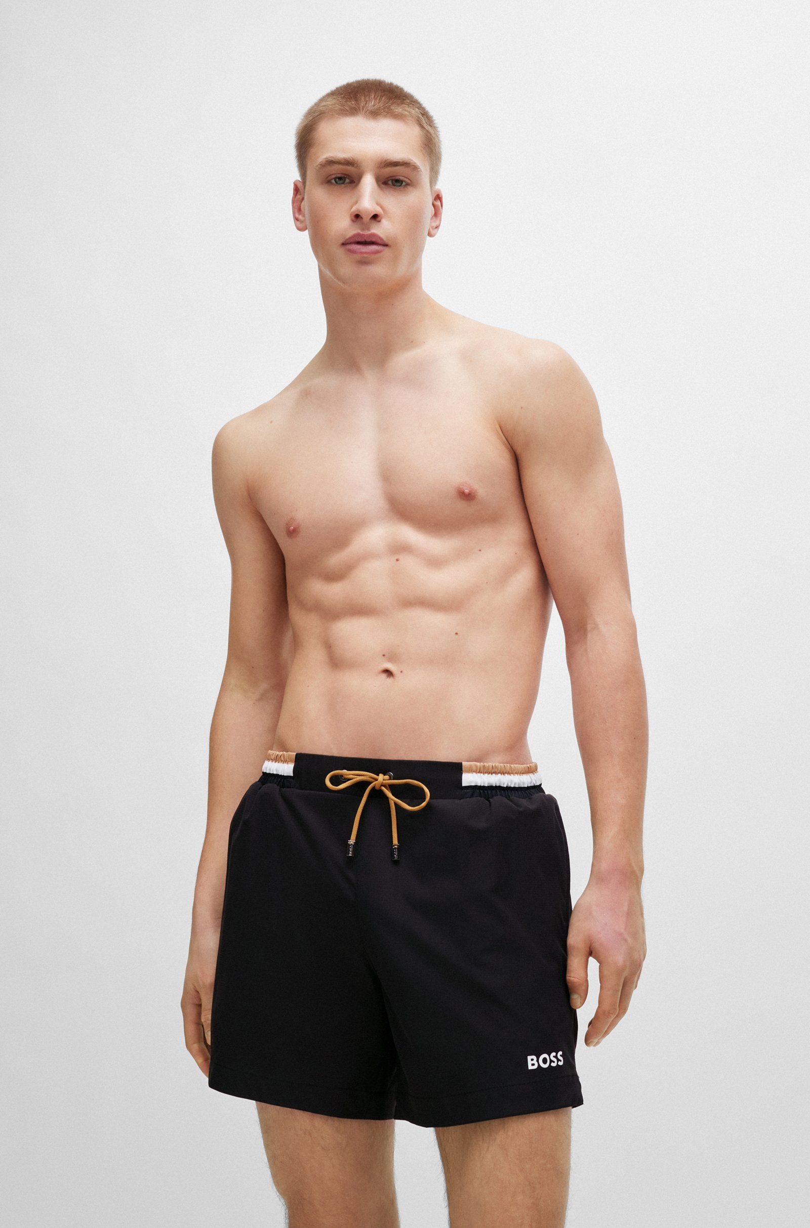 BOSS Black Atoll Swim Shorts 001 Black