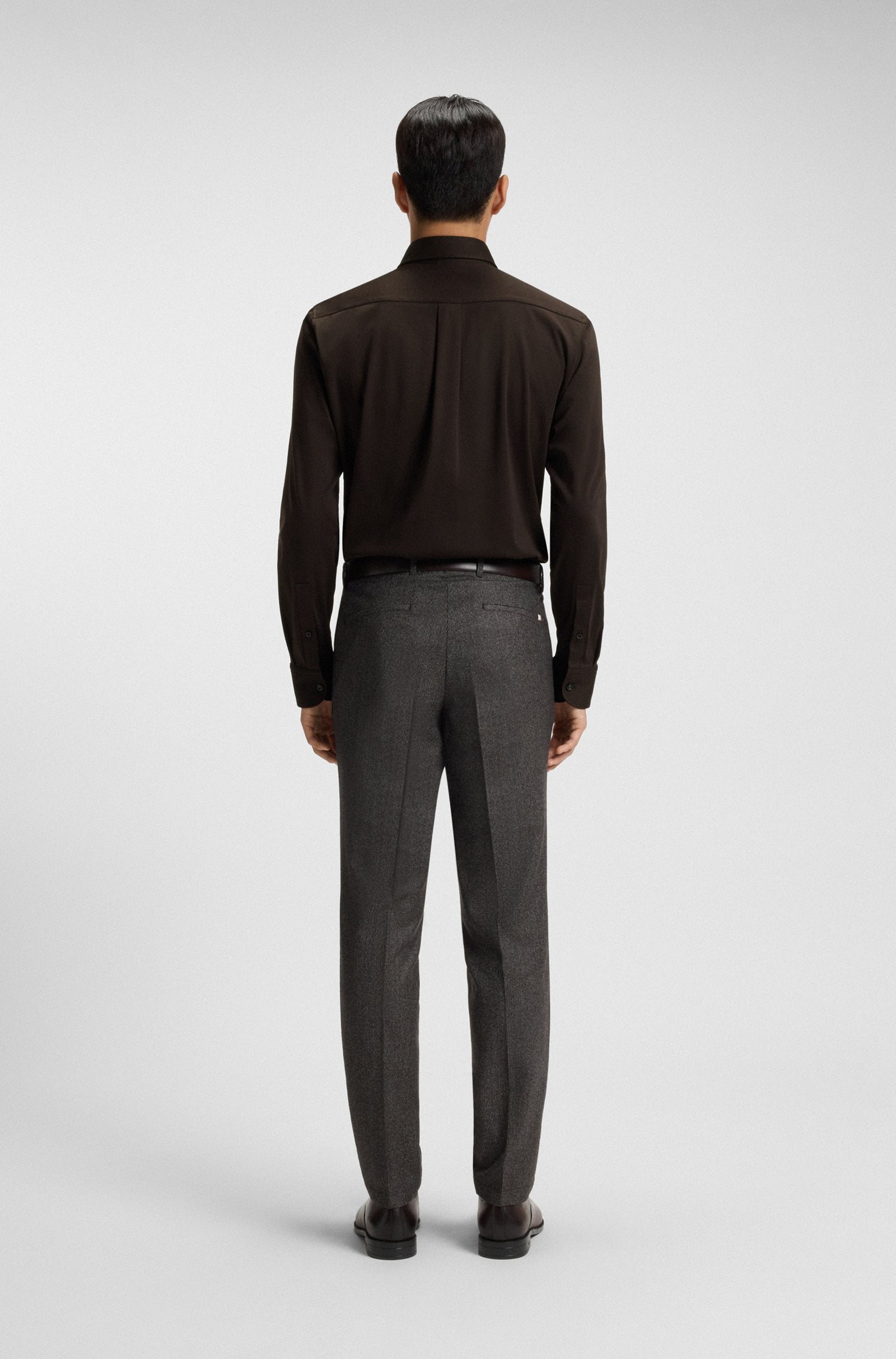 BOSS Black C-HANK-kent-C1-253 Shirt 202 Dk Brown