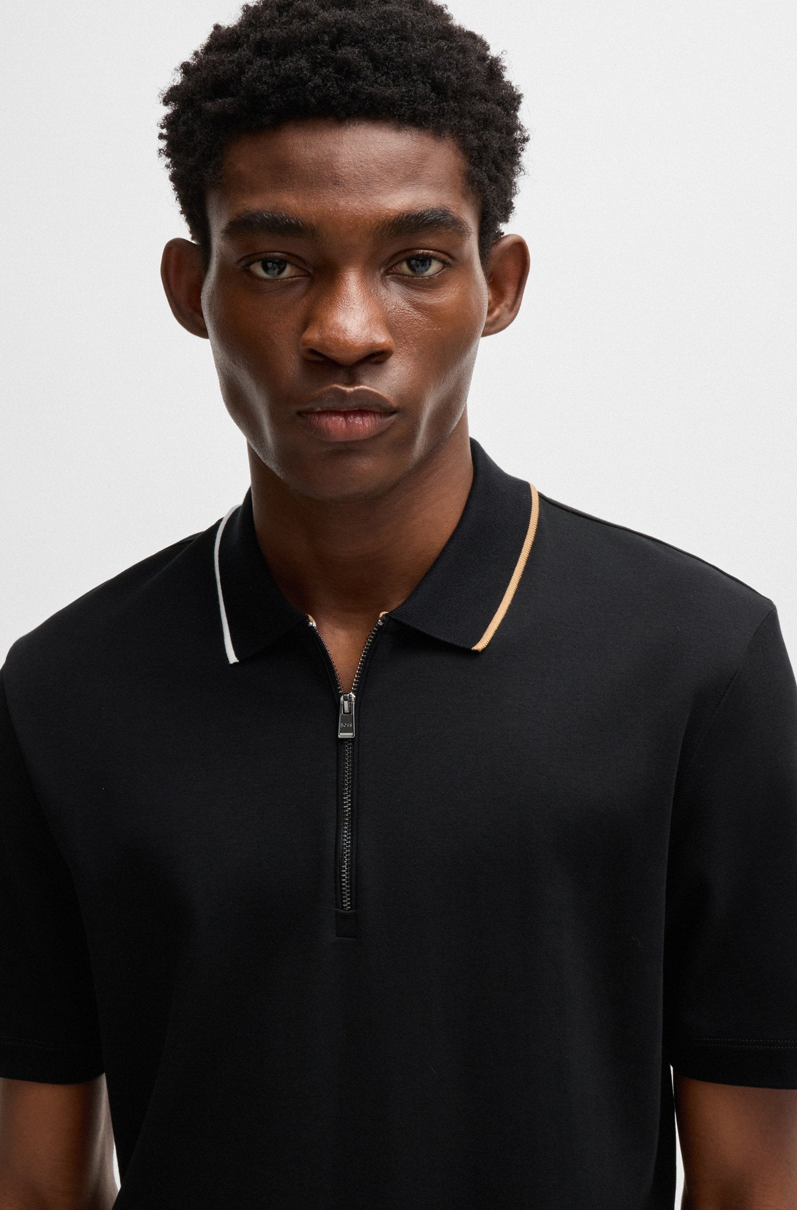 BOSS Black C-Paras 30 Polo Shirt 001 Black