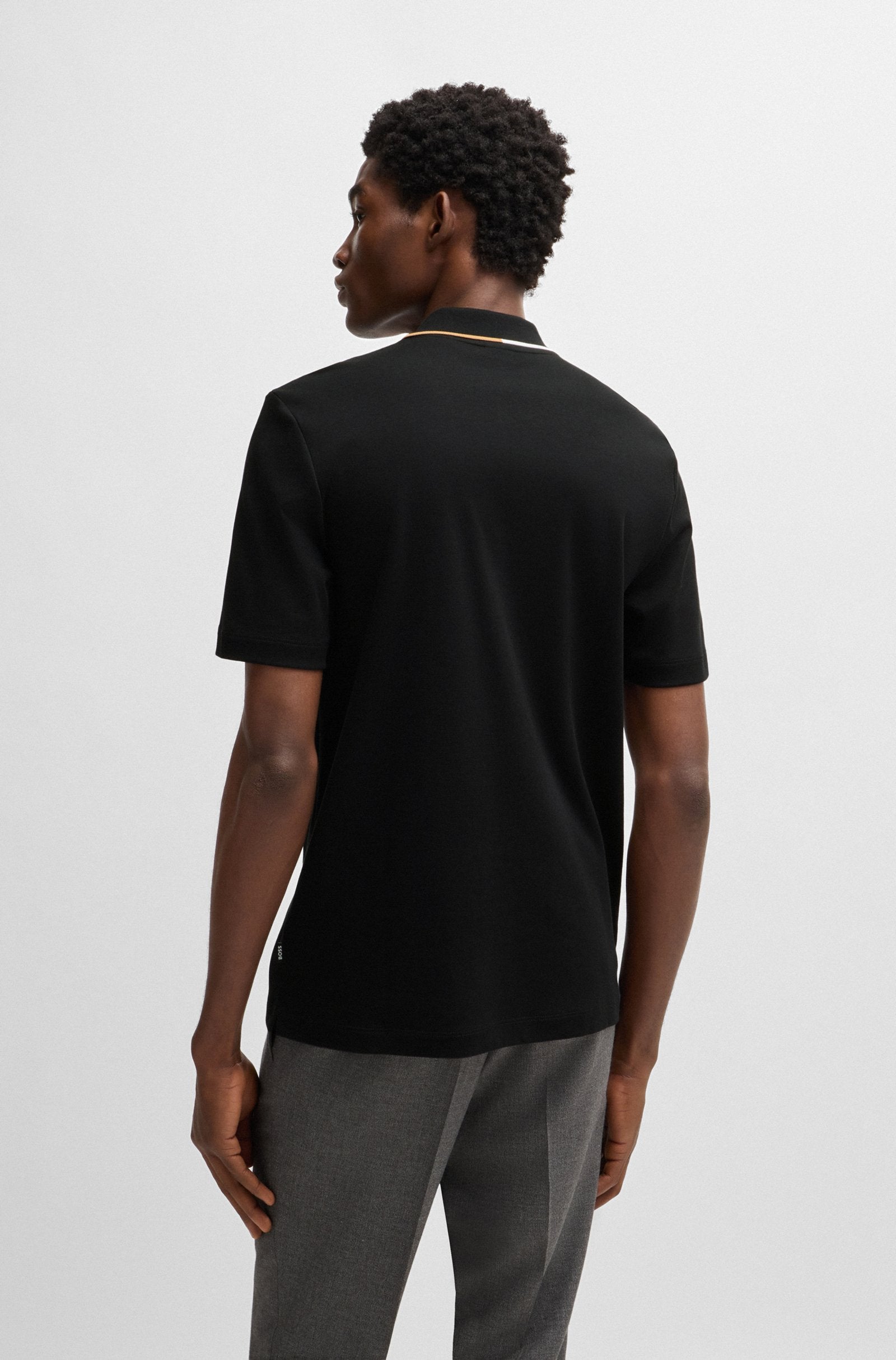 BOSS Black C-Paras 30 Polo Shirt 001 Black