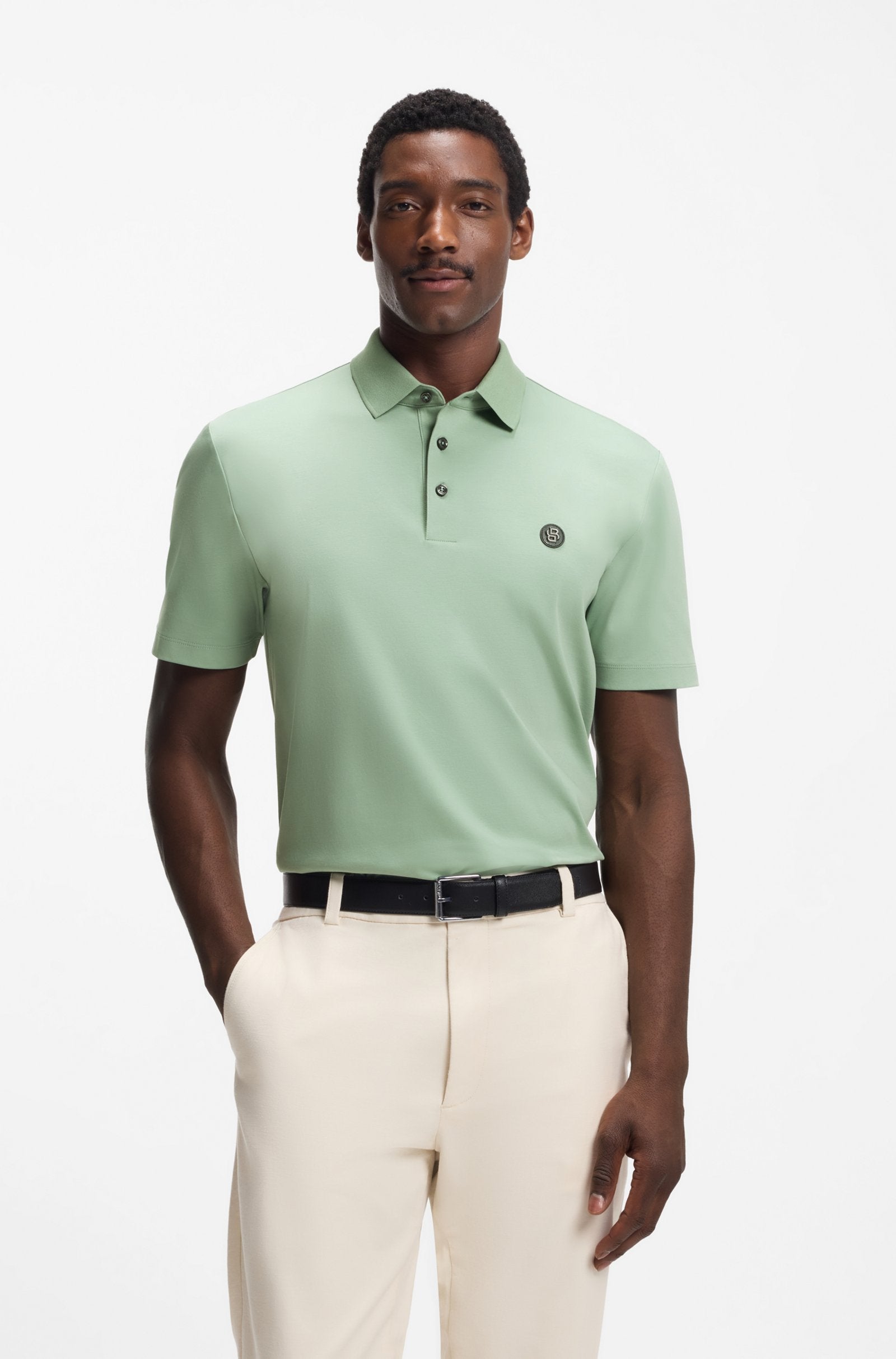 BOSSBlackC-Parris01PoloShirtA2-25373OpenGreen__3