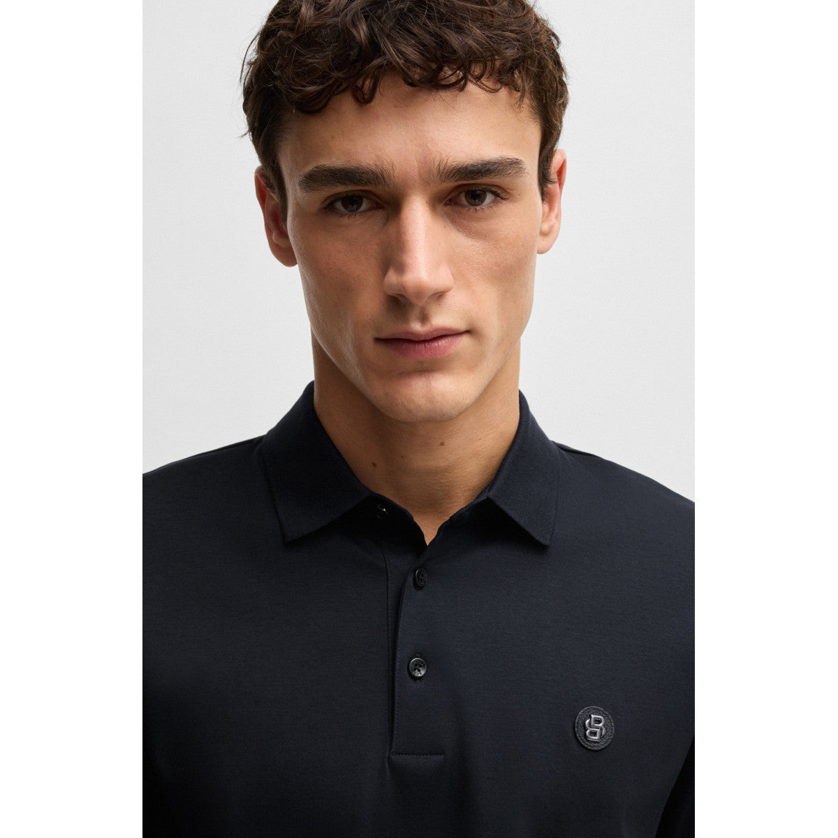 BOSS Black C-Parris 01 Polo Shirt S2-25 404 Dk Blue