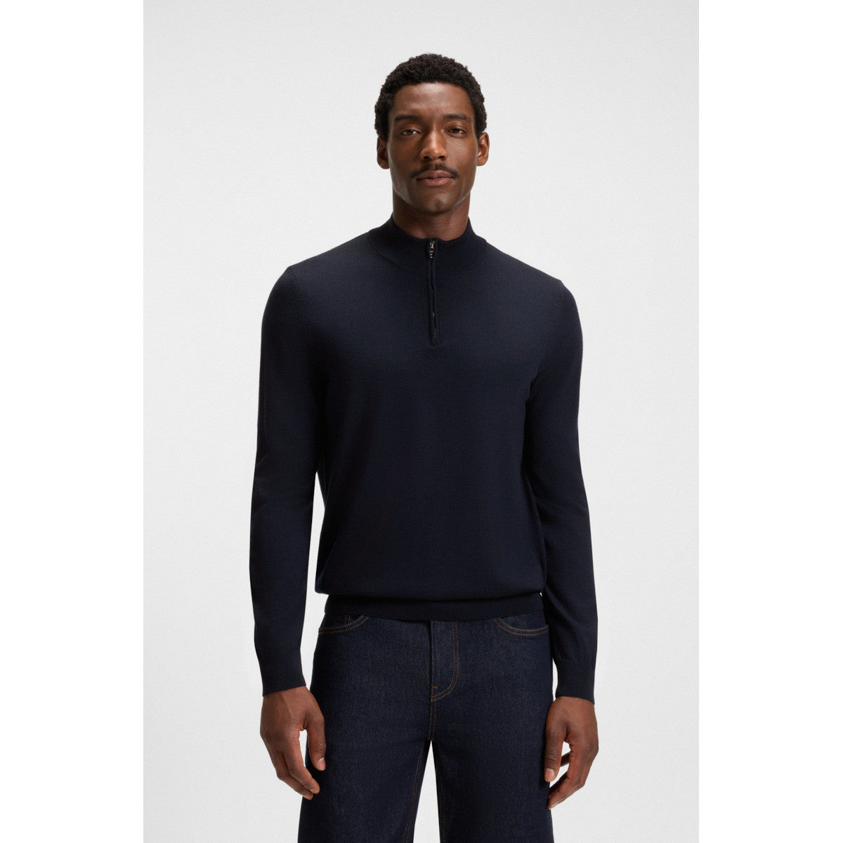 BOSS Black Ebenji Sweater 404 Dk Blue