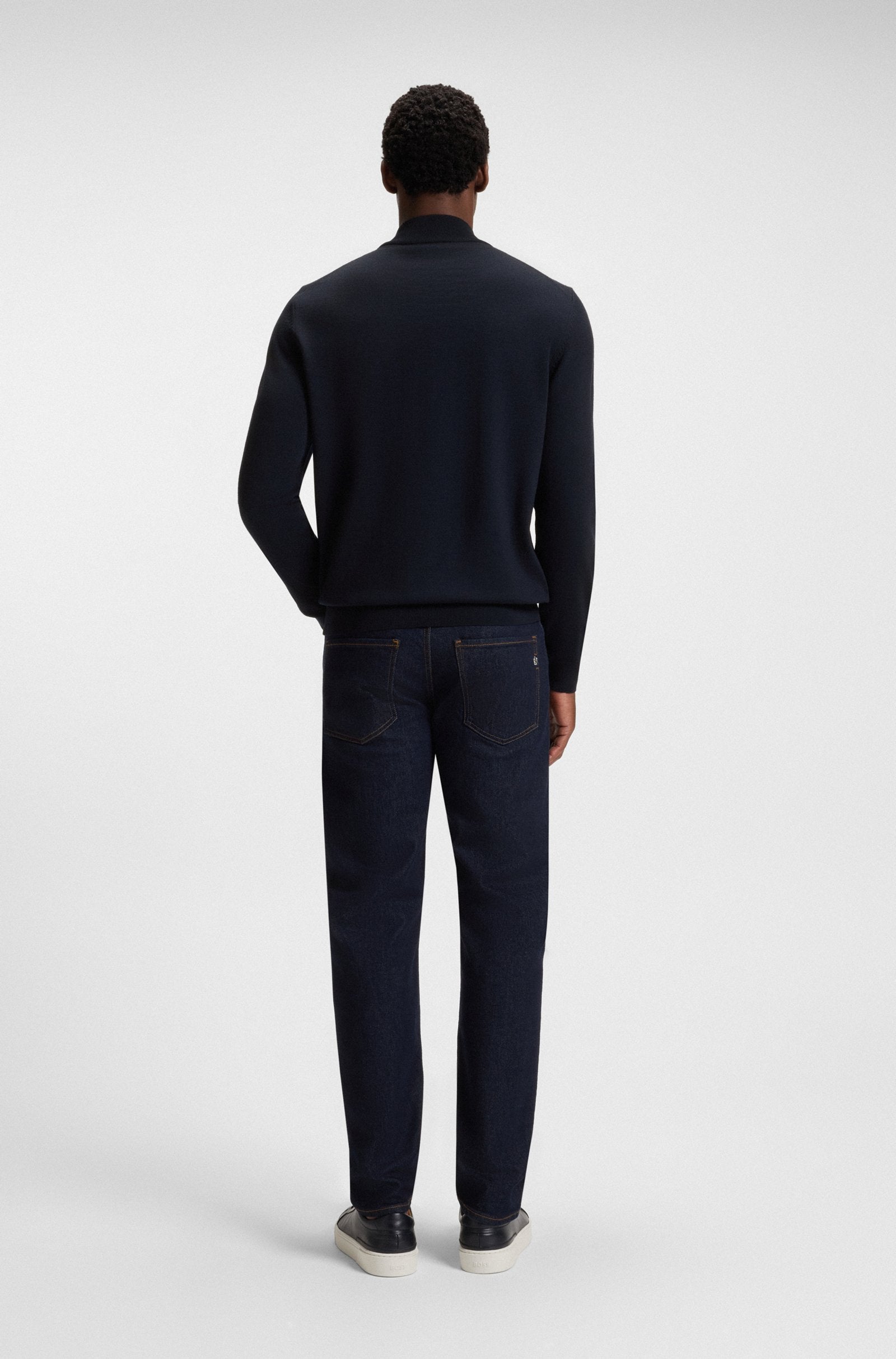 BOSS Black Ebenji Sweater 404 Dk Blue