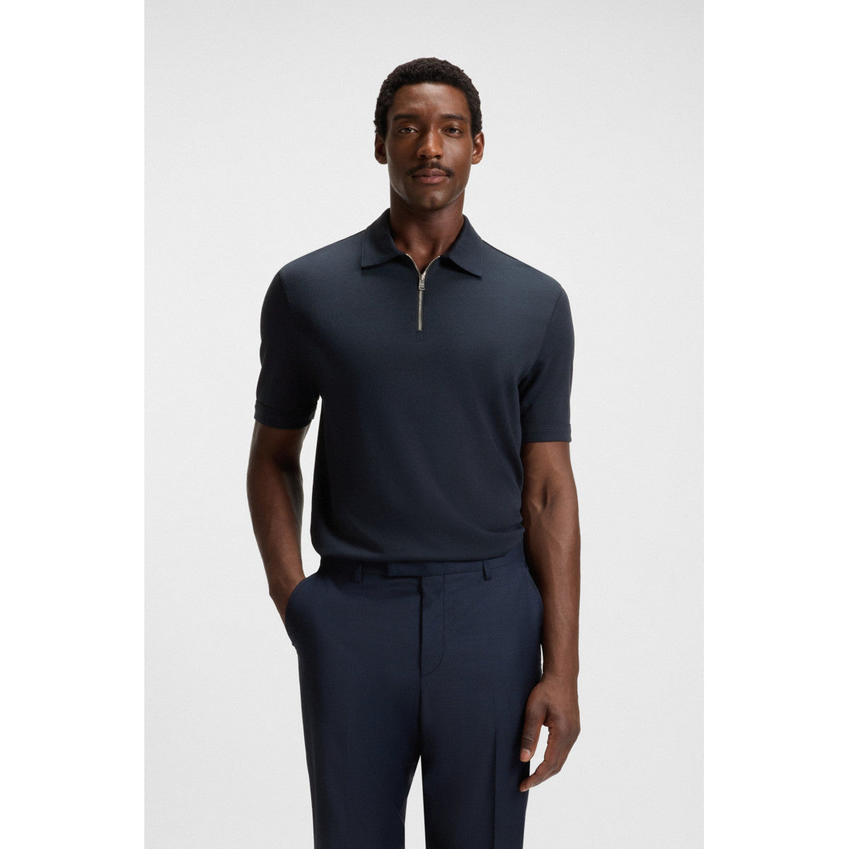 BOSS Black H-Paras 57 Polo Shirt A1-25 404 Dk Blue