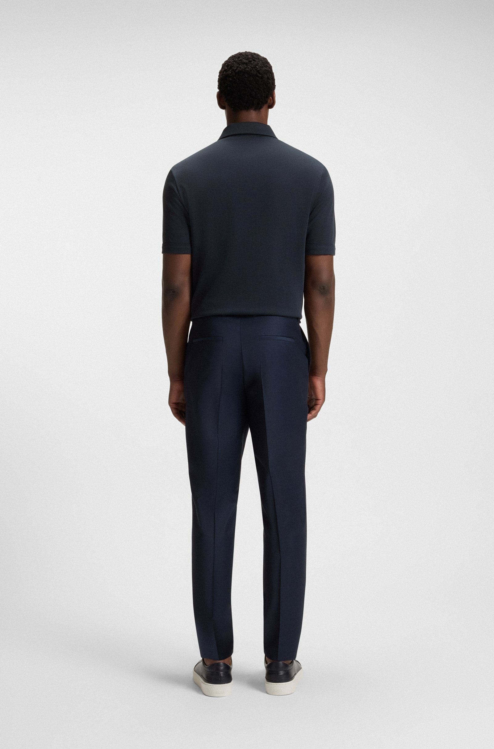 BOSS Black H-Paras 57 Polo Shirt A1-25 404 Dk Blue