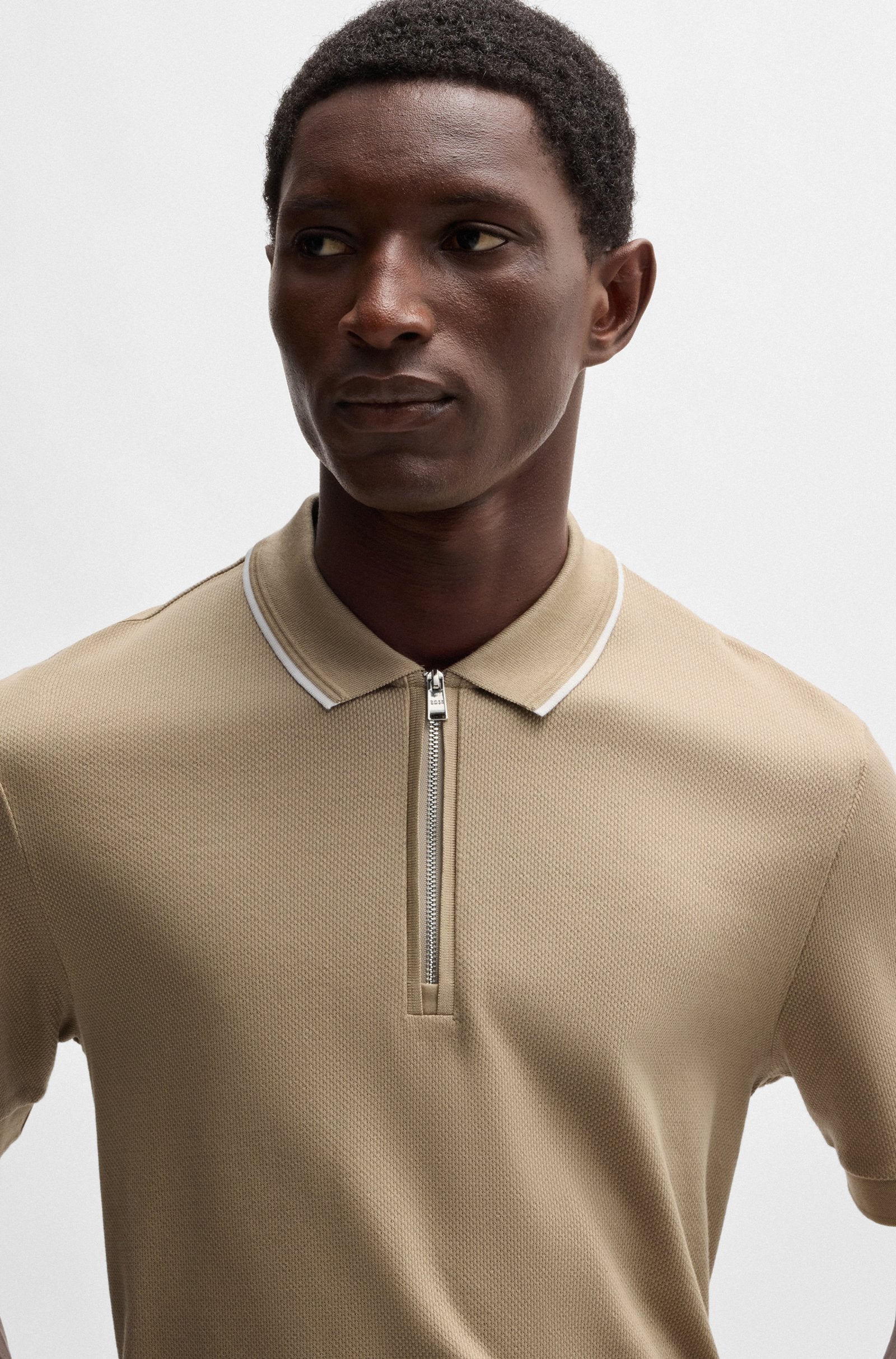 BOSS Black H-Paras 59 Polo Shirt A2-24 275 L Beige