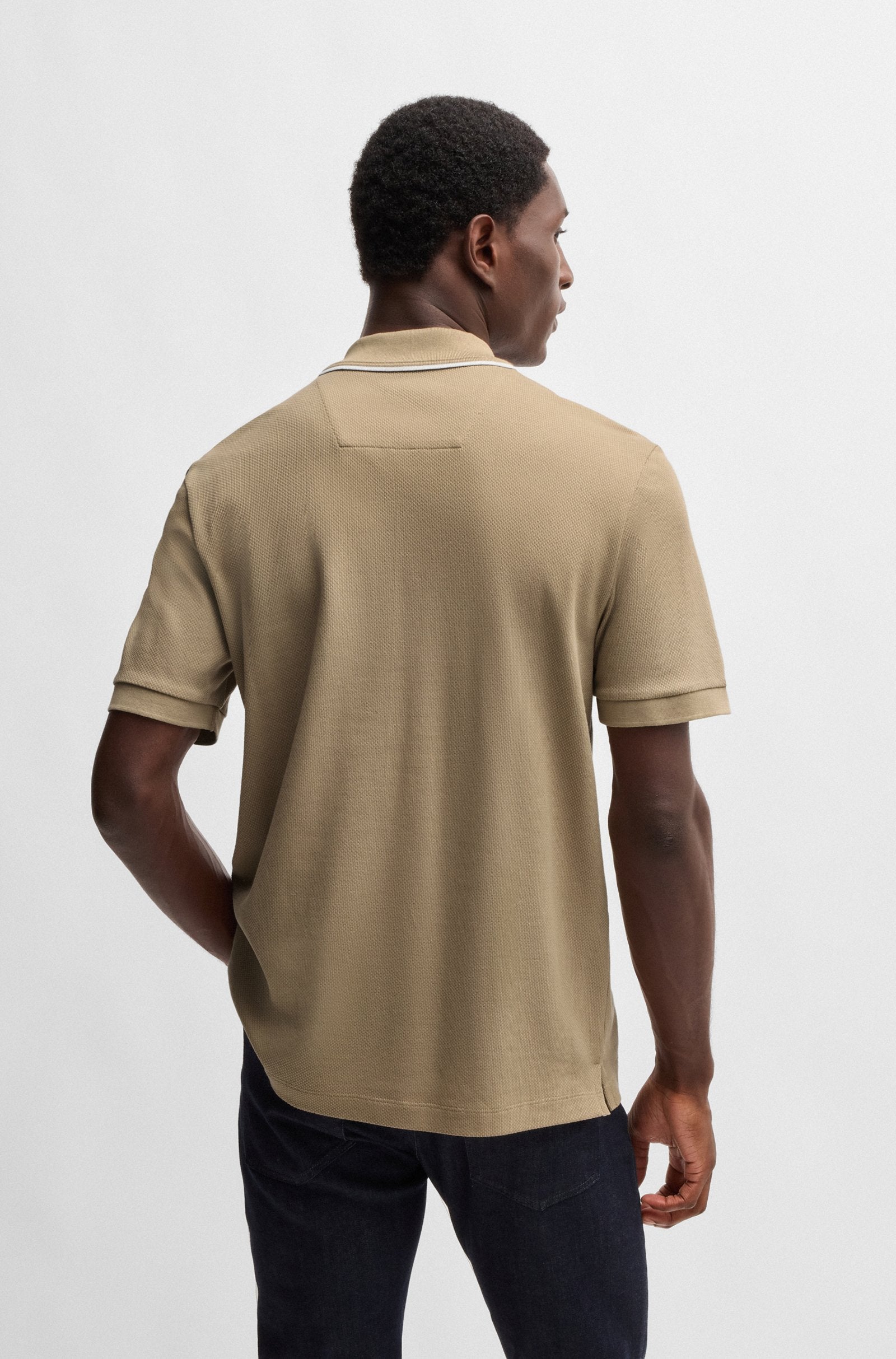 BOSS Black H-Paras 59 Polo Shirt A2-24 275 L Beige