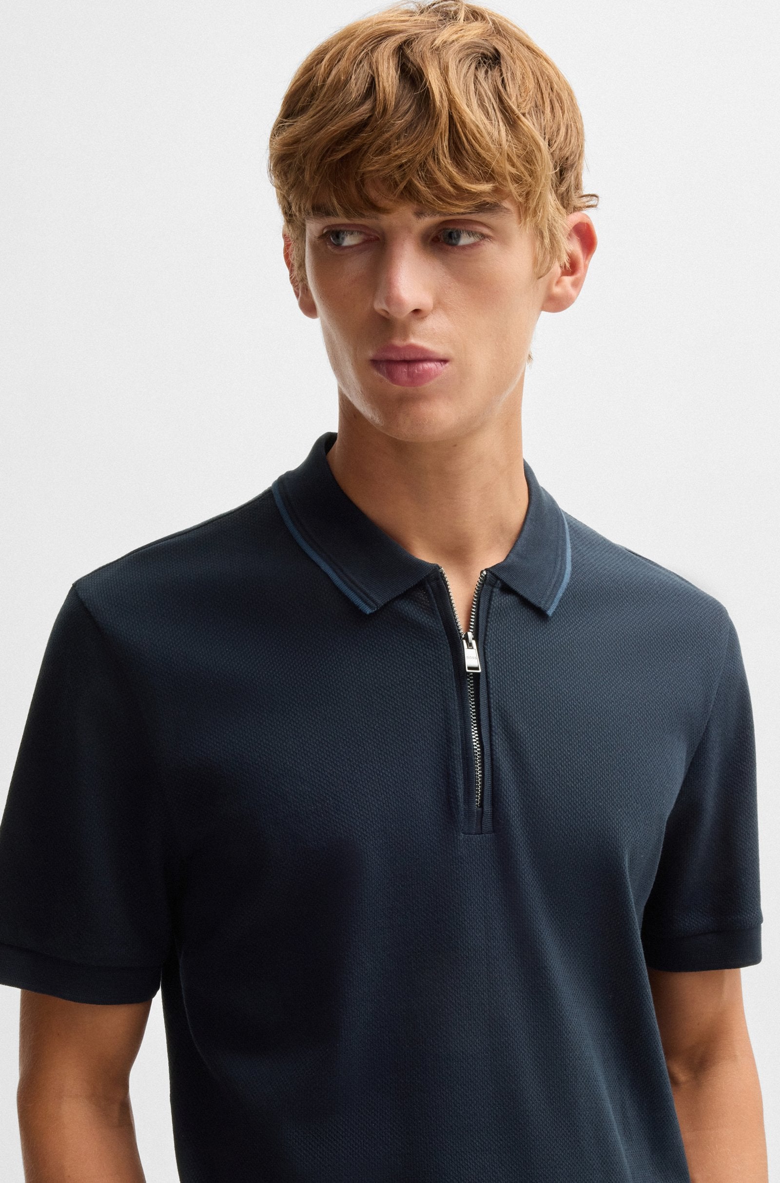 BOSS Black H-Paras 59 Polo Shirt A2-24 405 Dark Blue