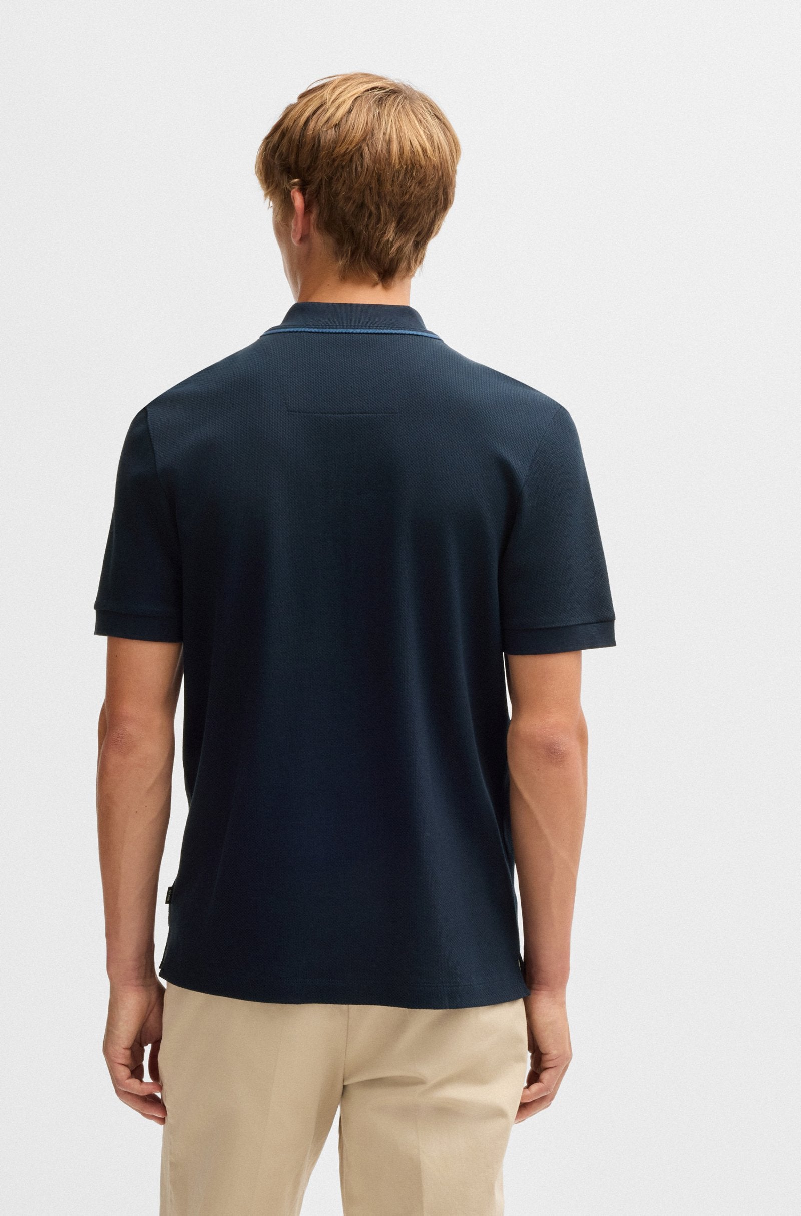 BOSS Black H-Paras 59 Polo Shirt A2-24 405 Dark Blue