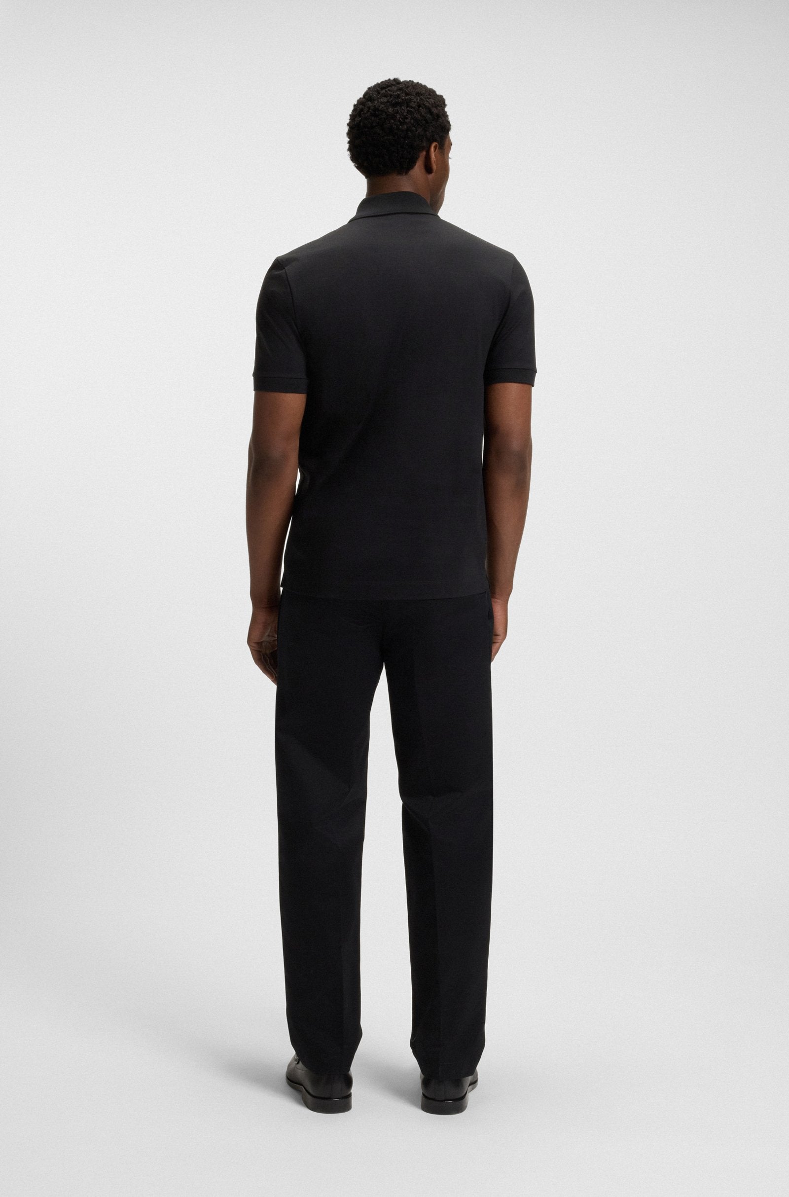 BOSS Black H-Paras 65 Polo Shirt 001 Black