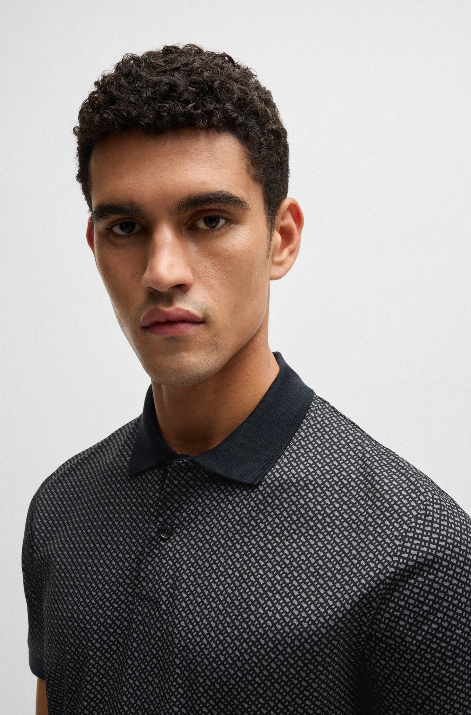 BOSS Black H-Parlay 204 Polo Shirt 002 Black