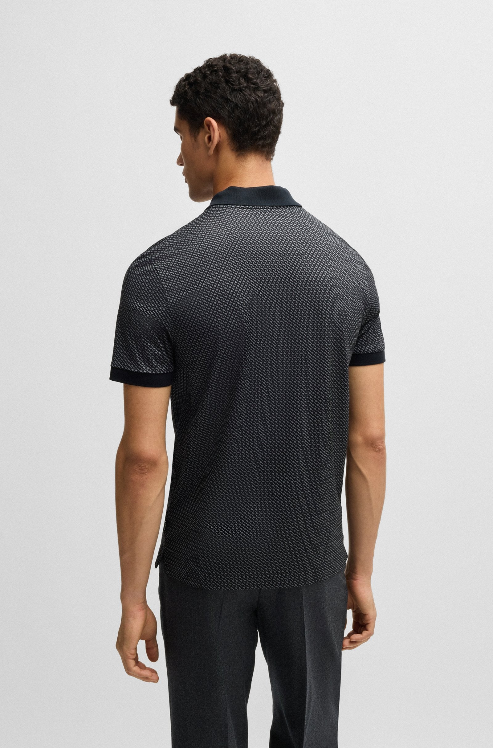 BOSS Black H-Parlay 204 Polo Shirt 002 Black