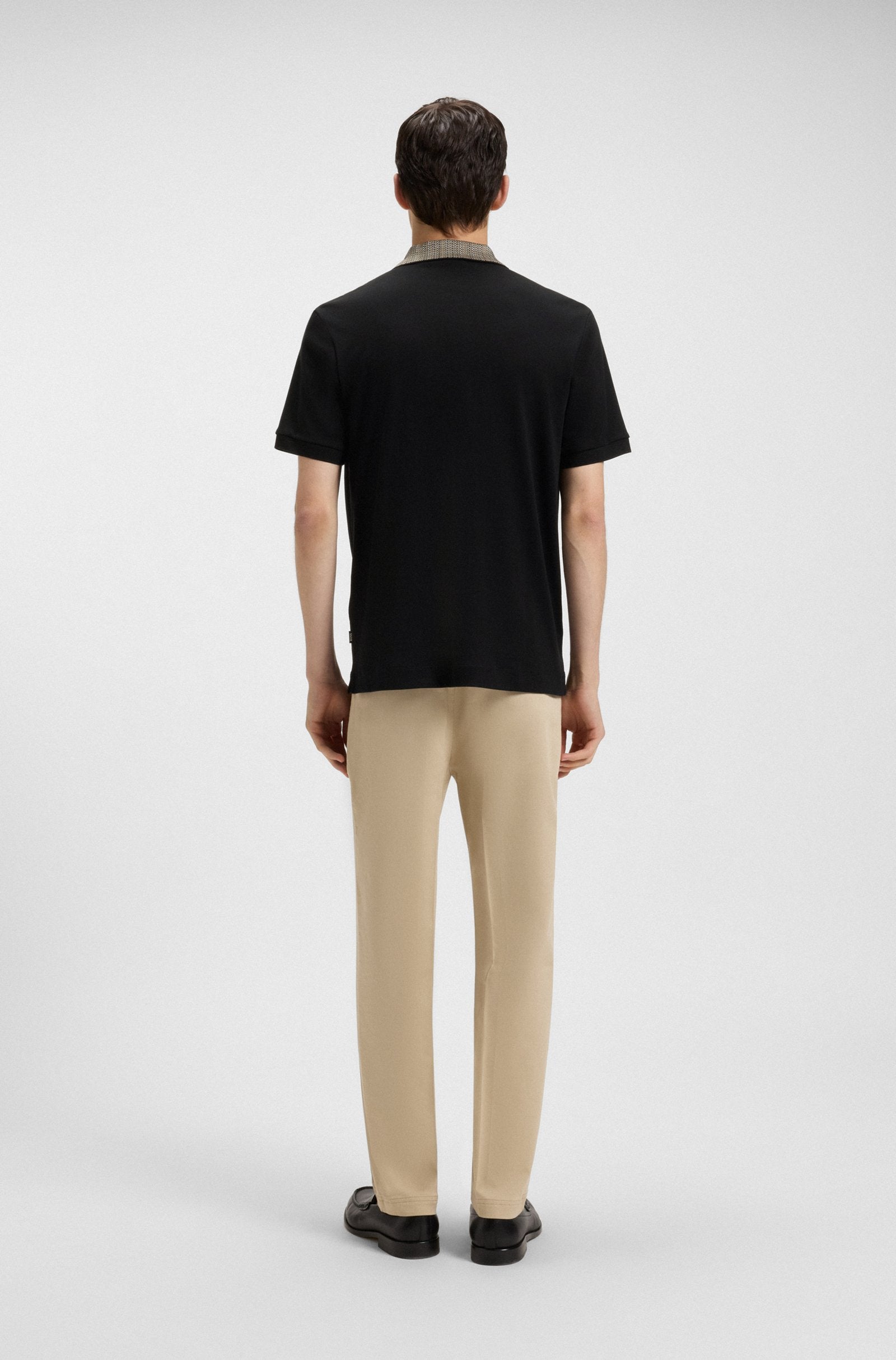 BOSS Black H-Parlay 302 Polo Shirt 001 Black