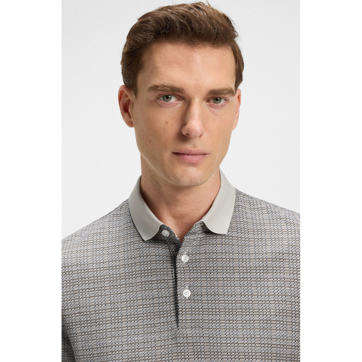 BOSS Black H-Parris 102 Polo Shirt 131 Open White