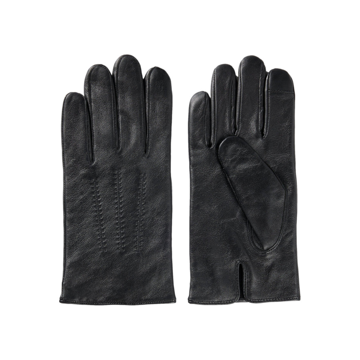 BOSS Black Hainz-ME Leather Gloves A1-24 001 Black