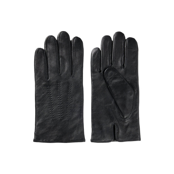 BOSS Black Hainz-ME Leather Gloves A1-25 001 Black