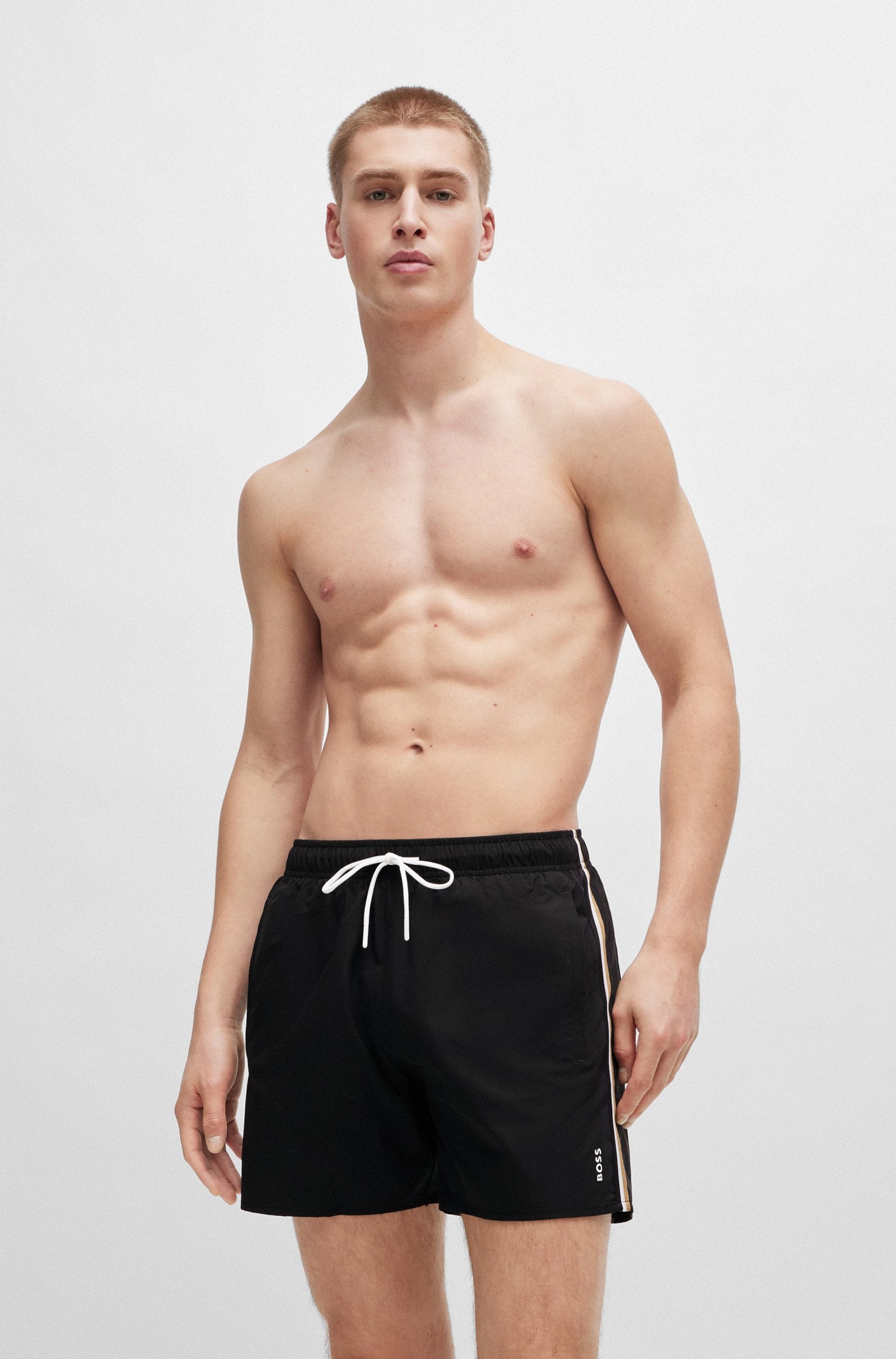 BOSS Black Iconic Swim Shorts S2-24 001 Black