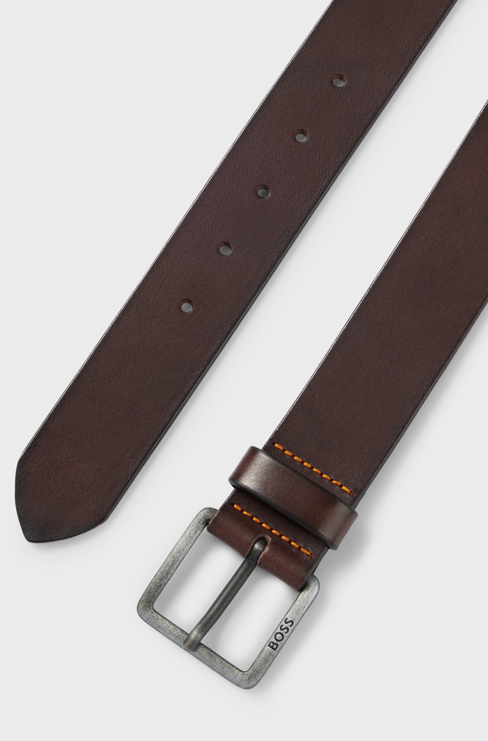 BOSS Black Jeeko Belt 202 Dk Brown