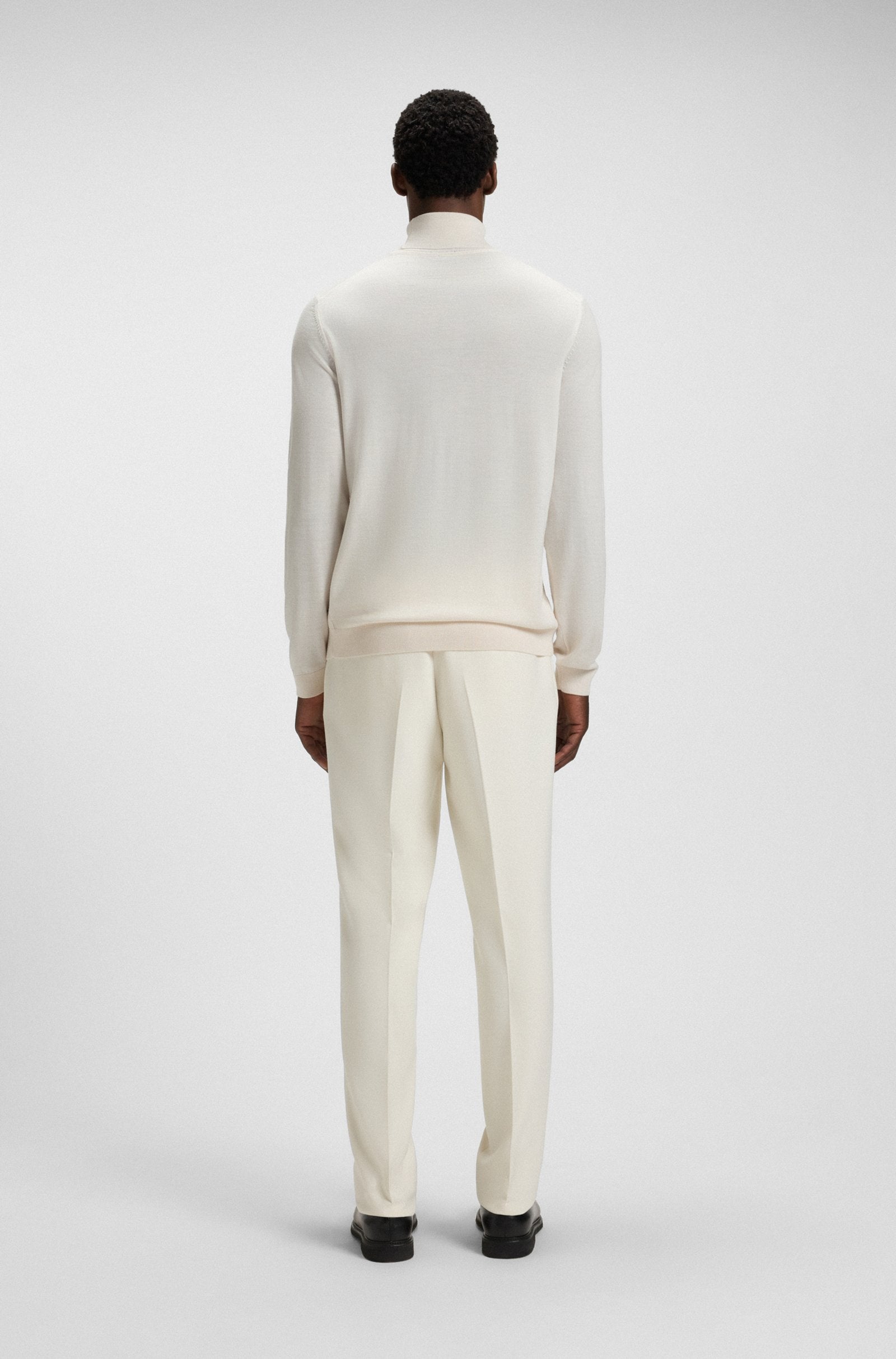 BOSS Black Musso-P Sweater A1-25 131 Open White