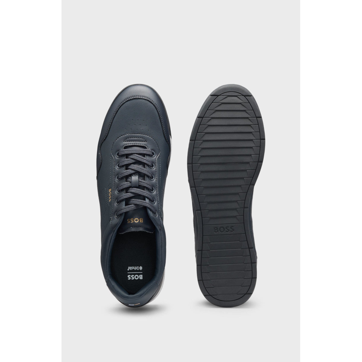 BOSS Black Nitan_Itpf Trainers 401 Dark Blue