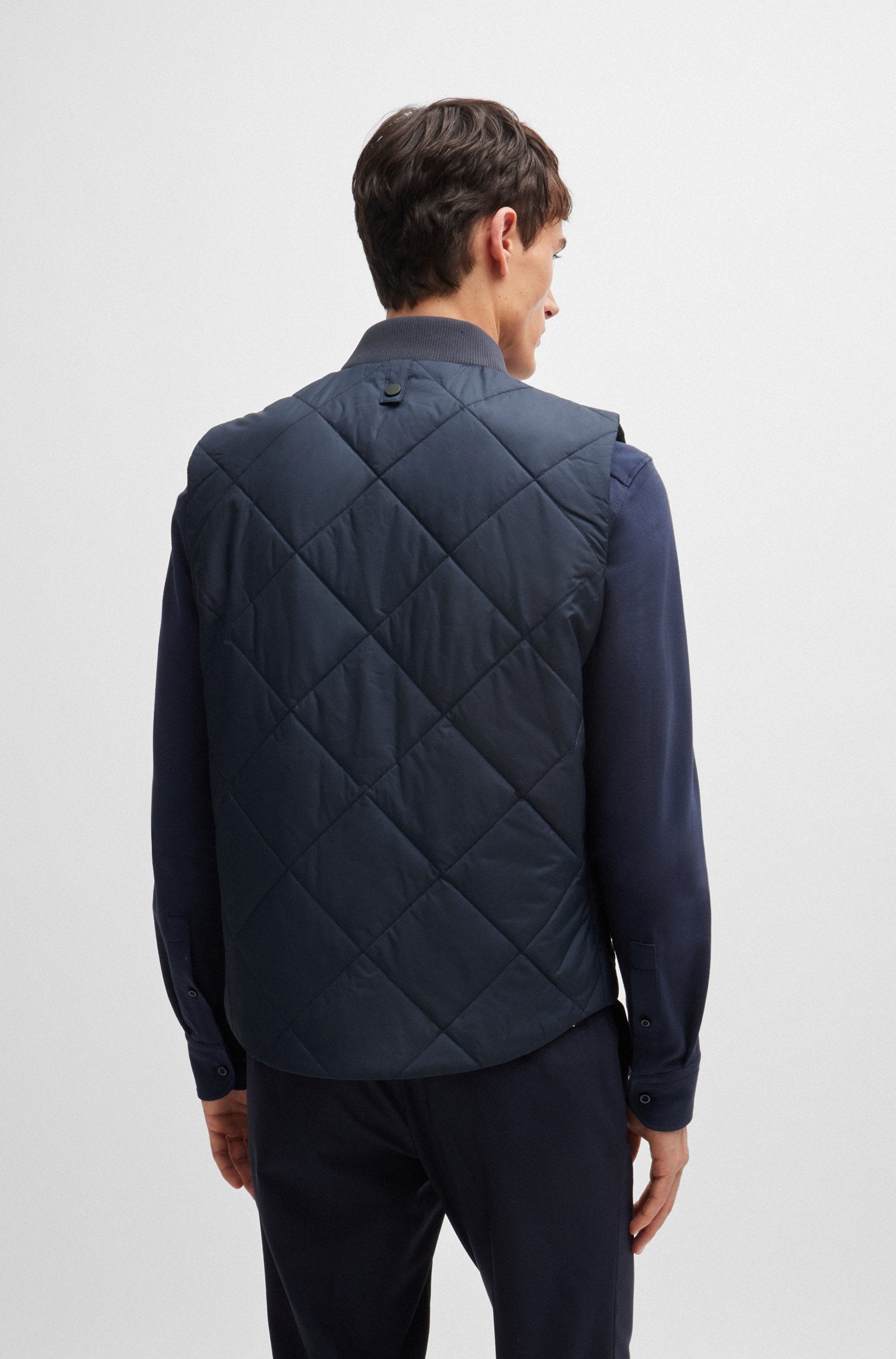 BOSS Black P-Canopus Gilet 10260482 404 Dk Blue