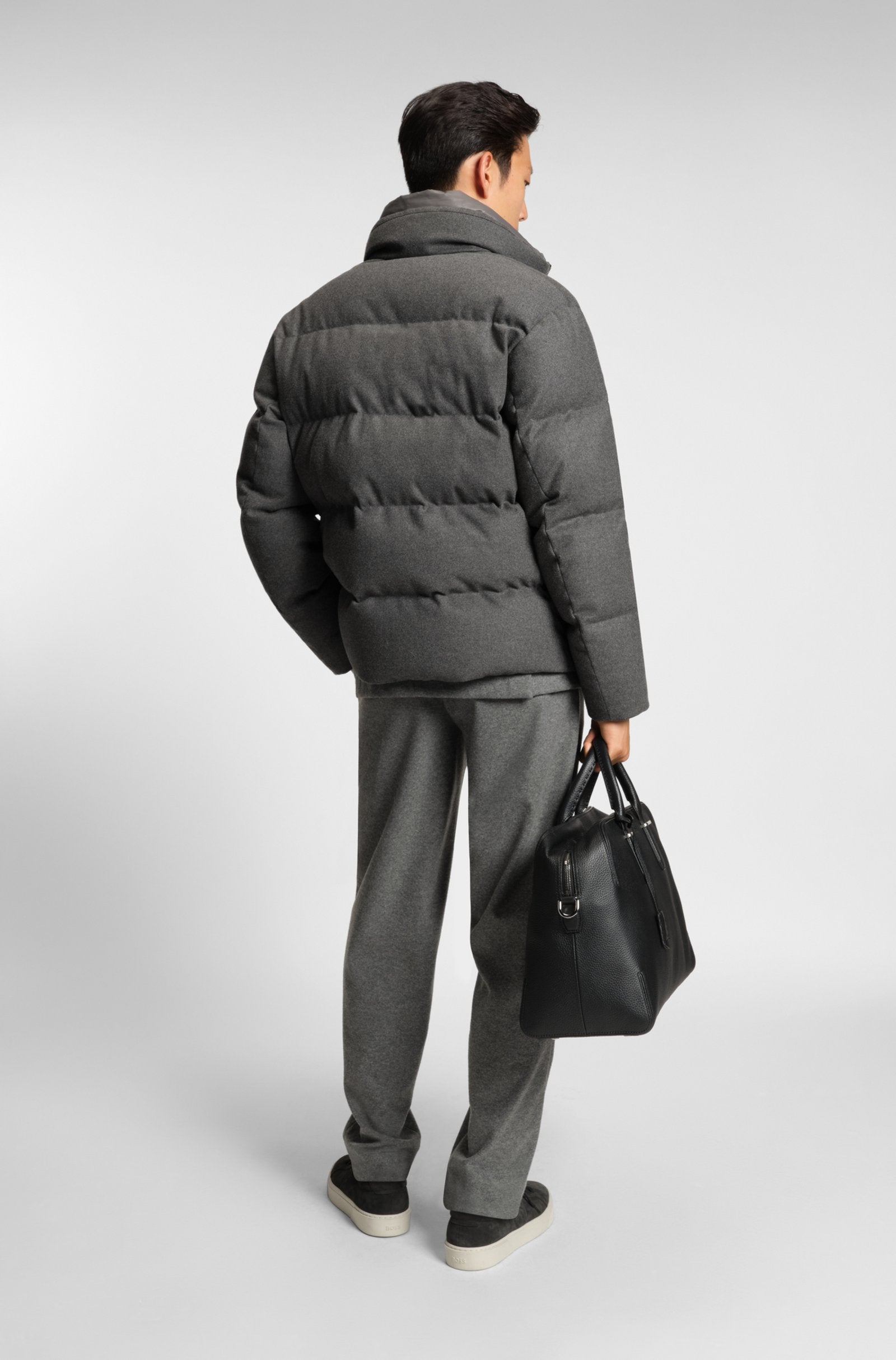 BOSS Black P-Drader Jacket 030 Med Grey