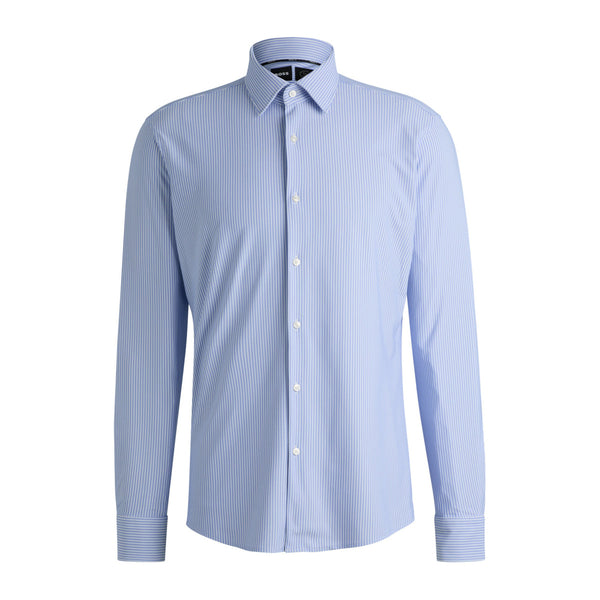 BOSS Black P-JOE-kent-C1-222 shirt 10261253 450 Light Pastel Blue