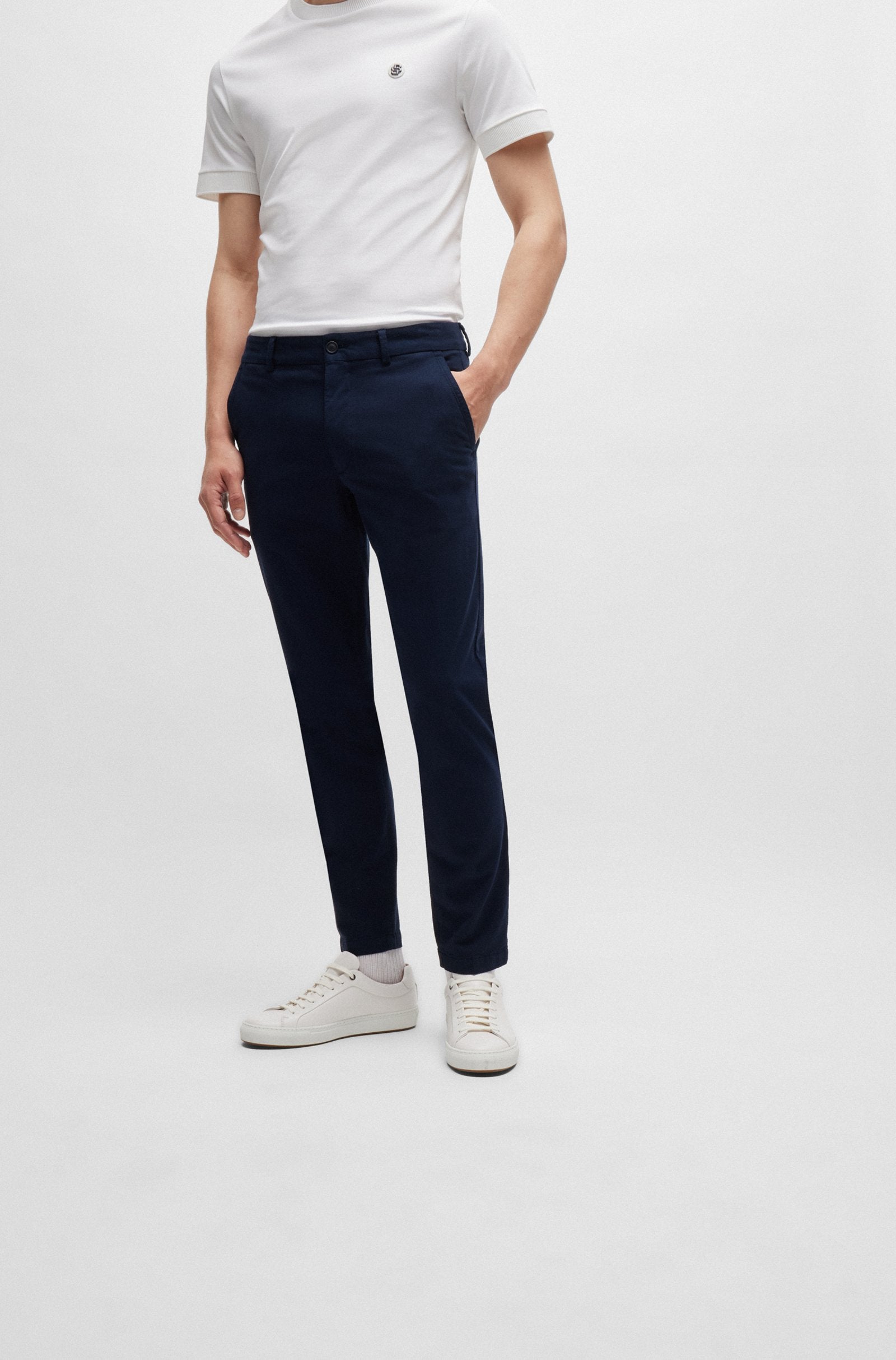 BOSS Black P-Kaiton Trousers 10255114 404 Dk Blue